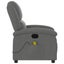 Massage Recliner Chair Dark Grey Fabric Tioila Carousel 5