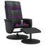 Massage Recliner Chair with Footstool Black Faux Leather Tplpxb Carousel 7