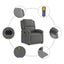 Massage Recliner Chair Dark Grey Fabric Tioila Carousel 8