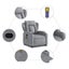 Stand Up Massage Recliner Chair Light Grey Fabric Txbppna Carousel 7