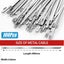 NEW new 100Pcs Stainless Steel Cable Ties Metal Zip Ties *Sale NOW* Carousel 6