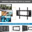 55 - 80 inch TV Wall Mount Support Adjustable Television Mounting LCD LED Screen Carousel 7
