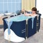 Foldable Bathtub Portable Bath for Adults NZ Japanese Soaking Bath Tub 120cm Carousel 4