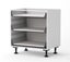 1600mm Wide Kitchenette Naples white glossy Carousel 7