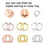 14 Nipple Ear Bar Ring Carousel 4