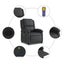Massage Recliner Chair Black Real Leather Txbpaio Carousel 6