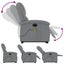Stand Up Massage Recliner Chair Light Grey Fabric Txbpatx Carousel 6
