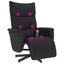 Massage Recliner Chair with Footrest Black Faux Leather Tplpki Carousel 7