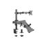Brateck Economical Double Joint Articulating Steel Monitor Arm Carousel 1