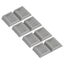 8PCS Rubber Caster Cups Furniture Wheel Stoppers Floor Protector for Bed Office Carousel 2