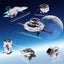 Solar Robot DIY Space Fleet Building Block Toys, Parent-Child Puzzle Science Carousel 6