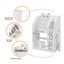 4 Tiers Kids Bookshelf Storage Children Bookcase Toy Organiser Display Carousel 6