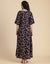 Moomaya V Neck Printed Rayon 3/4 Sleeve Wrap Dress - Women's Stylish Wrap Carousel 4