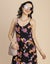 Moomaya Sleeveless V Neck A-Line Printed Rayon Dress - Women's Elegant Carousel 5