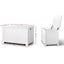 Keezi Kids Wooden Toy Chest Storage Blanket Box White Children Room Organiser Carousel 2