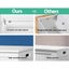 Keezi Kids Wooden Toy Chest Storage Blanket Box White Children Room Organiser Carousel 5