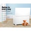 Keezi Kids Wooden Toy Chest Storage Blanket Box White Children Room Organiser Carousel 6