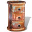 Reclaimed Cabinet with 3 Drawers Solid Wood Xaolal Carousel 8