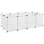 Small Animal Cage Transparent 144x74x46.5 Cm Pp And Steel Tabpix Carousel 7