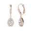 Rose-Gold Drop Crystal Earrings "Senorita" Carousel 6