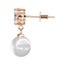 Rose Gold Stud Crystal Pearl Earrings Tanya" Carousel 3