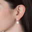 Rose Gold Stud Crystal Pearl Earrings Tanya" Carousel 6
