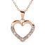 Rose-Gold Heart Crystal Jewellery Set "Sylvia" Carousel 4