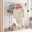 Double Hanging Rails Metal Garment Rack Carousel 2