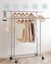 Double Hanging Rails Metal Garment Rack Carousel 5