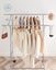 Double Hanging Rails Metal Garment Rack Carousel 9