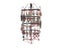 4-Tier Rotating Earring Holder 144 Holes Earring Display Hanging Rack - Brown Carousel 1