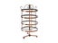 4-Tier Rotating Earring Holder 144 Holes Earring Display Hanging Rack - Brown Carousel 2