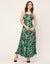Moomaya Sleeveless Sweetheart Neck Printed Dress - Women's Elegant A-Line Carousel 2