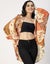 Moomaya Long Sleeves V Neck Boxy Printed Shrug - Women's Boho Printed Carousel 2