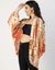 Moomaya Long Sleeves V Neck Boxy Printed Shrug - Women's Boho Printed Carousel 8