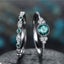 Brand New 2Pcs Emerald 925 Silver Rings Diamond Rings Jewellery*Hot SALE Carousel 14