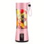 380ml Portable Mini Smoothie Maker Blender - USB Rechargeable - Pink Carousel 1