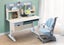 Children Kids Study Desk and Chair Set blue Height Adjustable Carousel 2