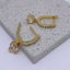 18K Gold Huggie Crystal Earrings "Lara" Carousel 3