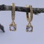 18K Gold Huggie Crystal Earrings "Lara" Carousel 4