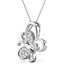 18K White-Gold Crystal Butterfly Necklace "Averill" Carousel 2