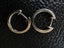 14ct White Gold Genuine Diamond Huggies Carousel 5
