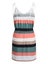 Women V Neck Casual Slip Dress Stripe Contrast Color Tank Top Short Carousel 5