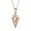 Rose Gold Crystal Geometric Necklace "Tripoli" Carousel 4
