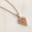 Rose Gold Crystal Geometric Necklace "Tripoli" Carousel 5