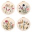 Embroidery Starter Kit DIY Cross Stitch Kits 4 pcs Carousel 10