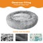 Pawz Pet Bed Memory Foam Donut Calming Nest Soft Plush Kennel Charcoal M L XL Carousel 5