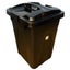 Outdoor Rubbish Bin 45L - Black Carousel 1