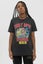 Guns N' Roses T Shirt Use Your Illusion Tour Band Logo Official Unisex Charcoal Carousel 5