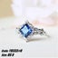 Sapphire Diamond Vintage Princess Silver Ring Jewellery *Local Clearance* Carousel 4